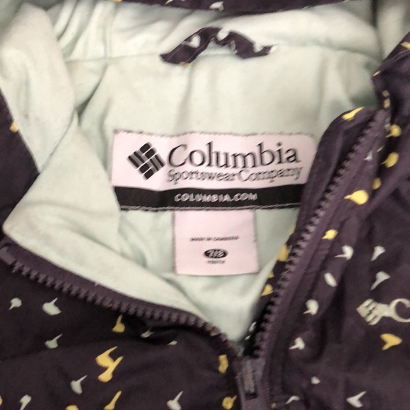Girls Columbia lined windbreaker size 7-8 - Picture 3 of 8